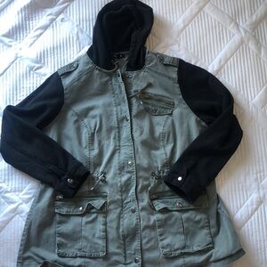Torrid Green and Black Utility Jacket size 2